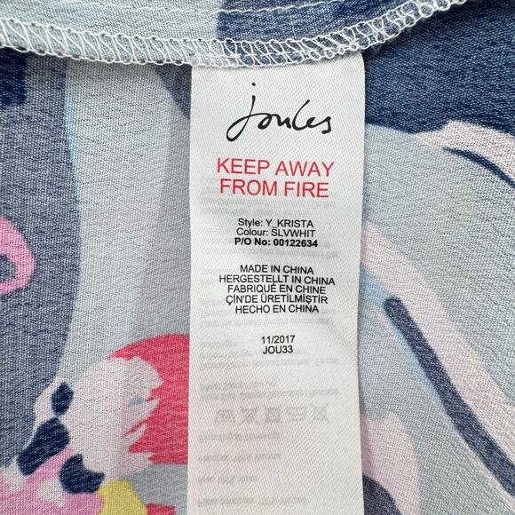 Joules Krista Bold Colorful Floral Print Knee Length Spring Summer Shift Dress - Picture 11 of 12